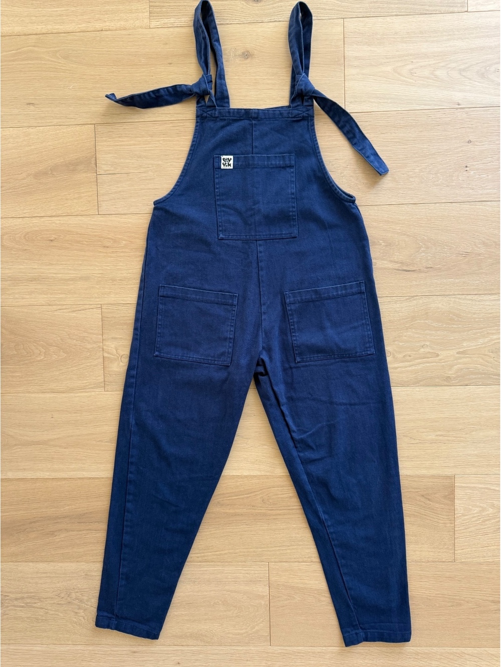 Lucy & Yak Navy Blue Tie Strap Dungarees Overalls XS 28